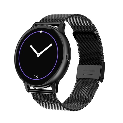 Dámske hodinky - NESTTI smart watch W8 čierne milanese