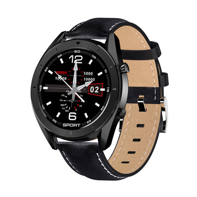 Pánske hodinky imitácia kože - NESTTI smart watch M9 čierne