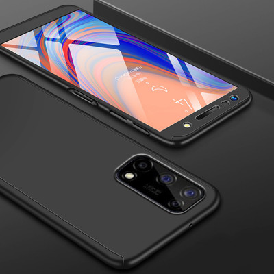Obal na mobi + sklo čierny - Samsung Galaxy A52 5G