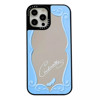 Obal na mobil - modré zrkadielko - iPhone 13 mini