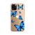 Priehľadný obal - Modré motýle na Apple iPhone 11 Pro Max 