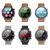 Pánske hodinky - NESTTI smart watch FIT 11 - imitácia kože