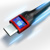 USB nabíjací kábel modrý