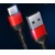 USB nabíjací kábel červený