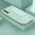 Obal na mobil - zelený so zlatým rámikom - Samsung Galaxy S21